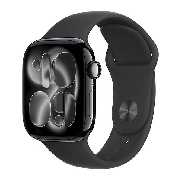 Apple Watch Series 11 46mm Aluminum Jet Black Case Black Sport Band M/L