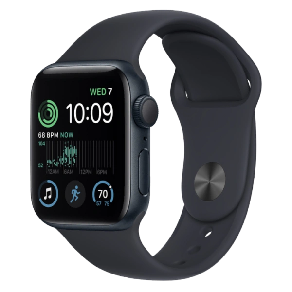 Apple Watch Series SE 2 44mm Midnight Aluminum Case with Midnight Sport Band