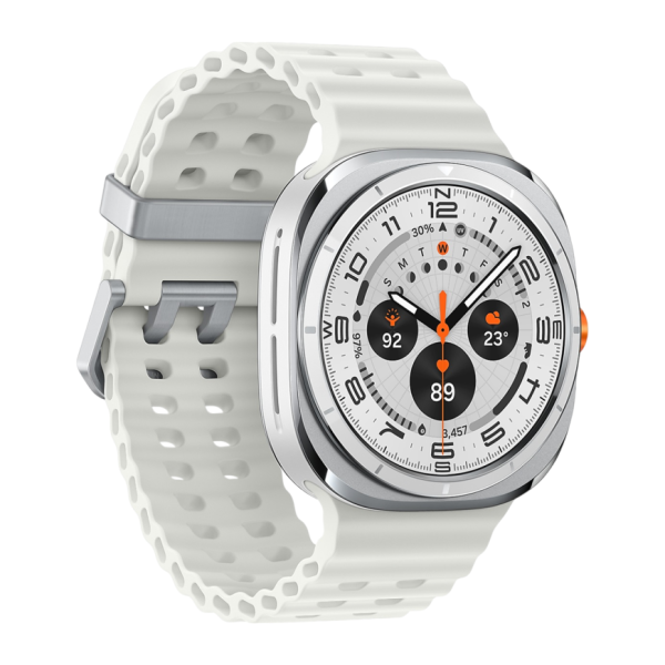 Умные часы Samsung Galaxy Watch Ultra 47мм, ремешок Marine (Titanium White, 2025)